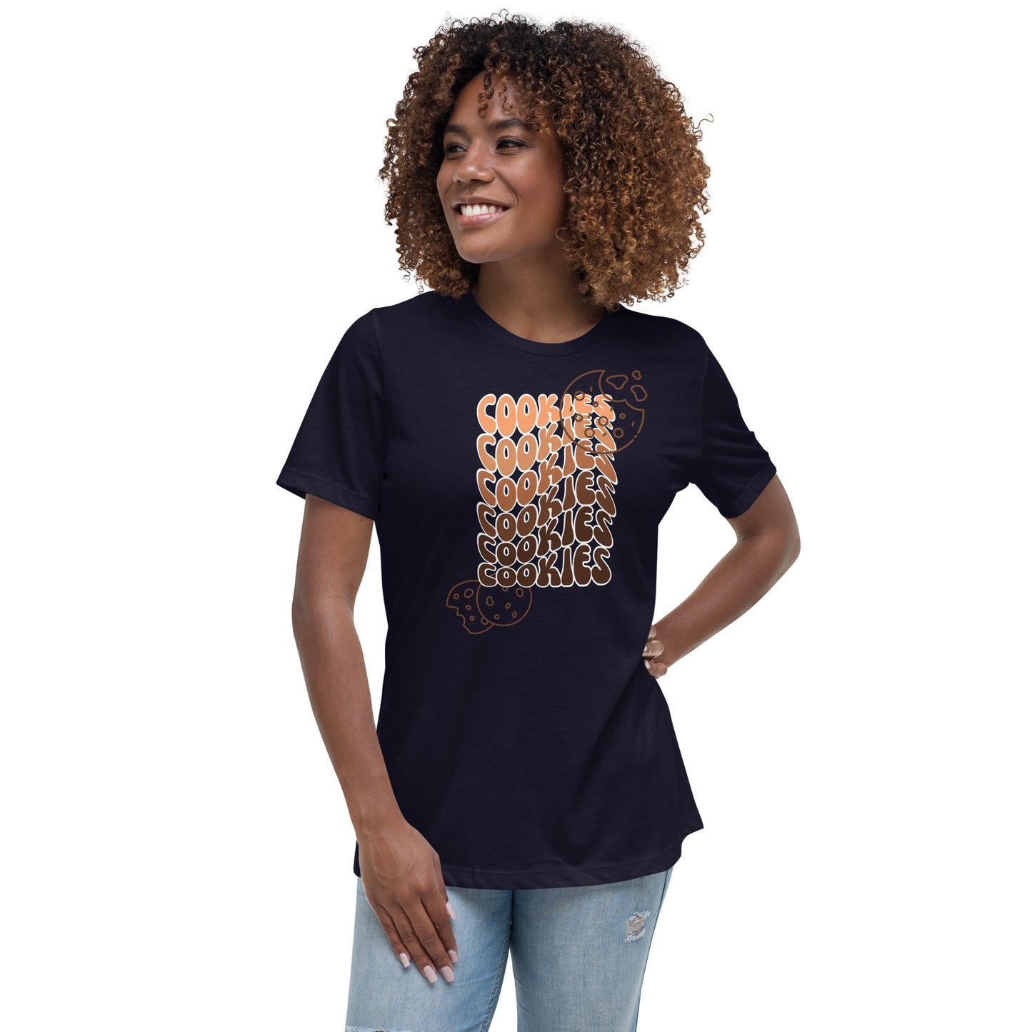 Brown Faded Cookies Relaxed T-Shirt