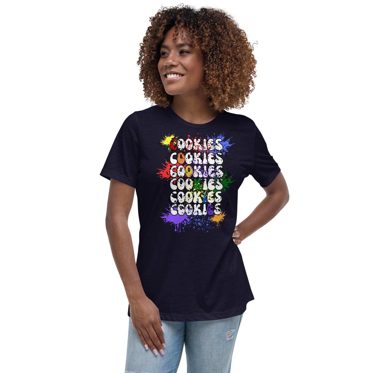 Cookies Splatter Paint Relaxed T-Shirt