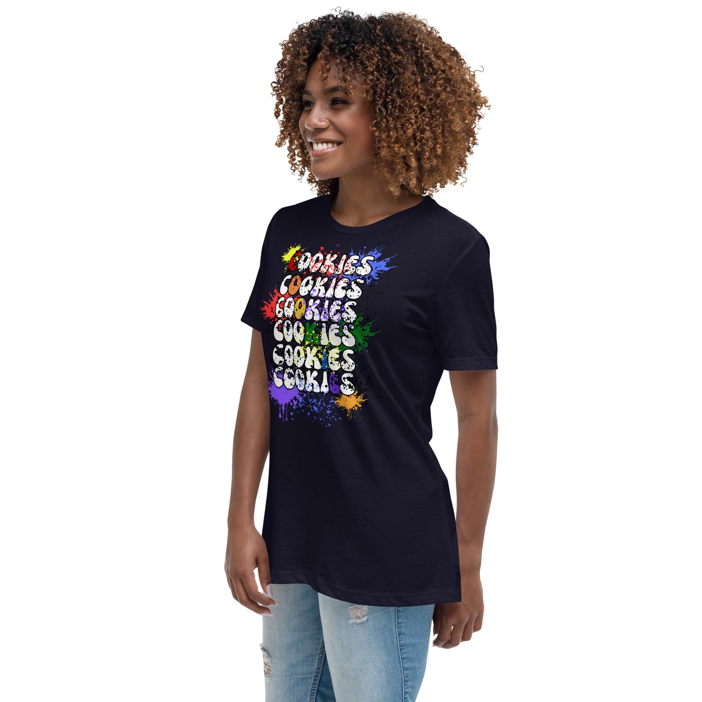Cookies Splatter Paint Relaxed T-Shirt