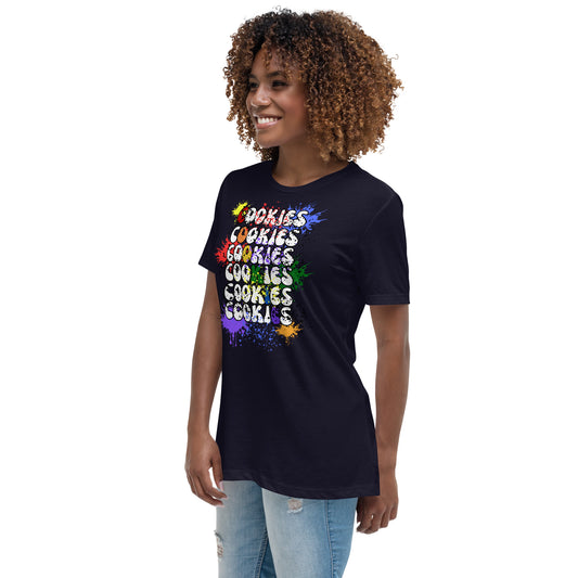 Cookies Splatter Paint Relaxed T-Shirt