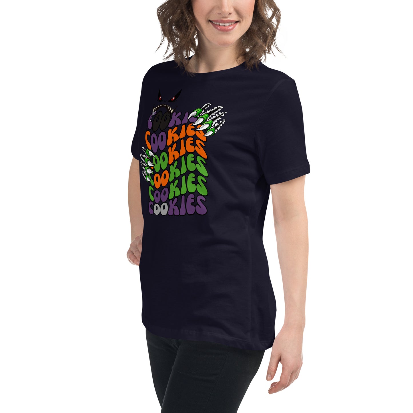 Halloween Cookie Monster Relaxed T-Shirt