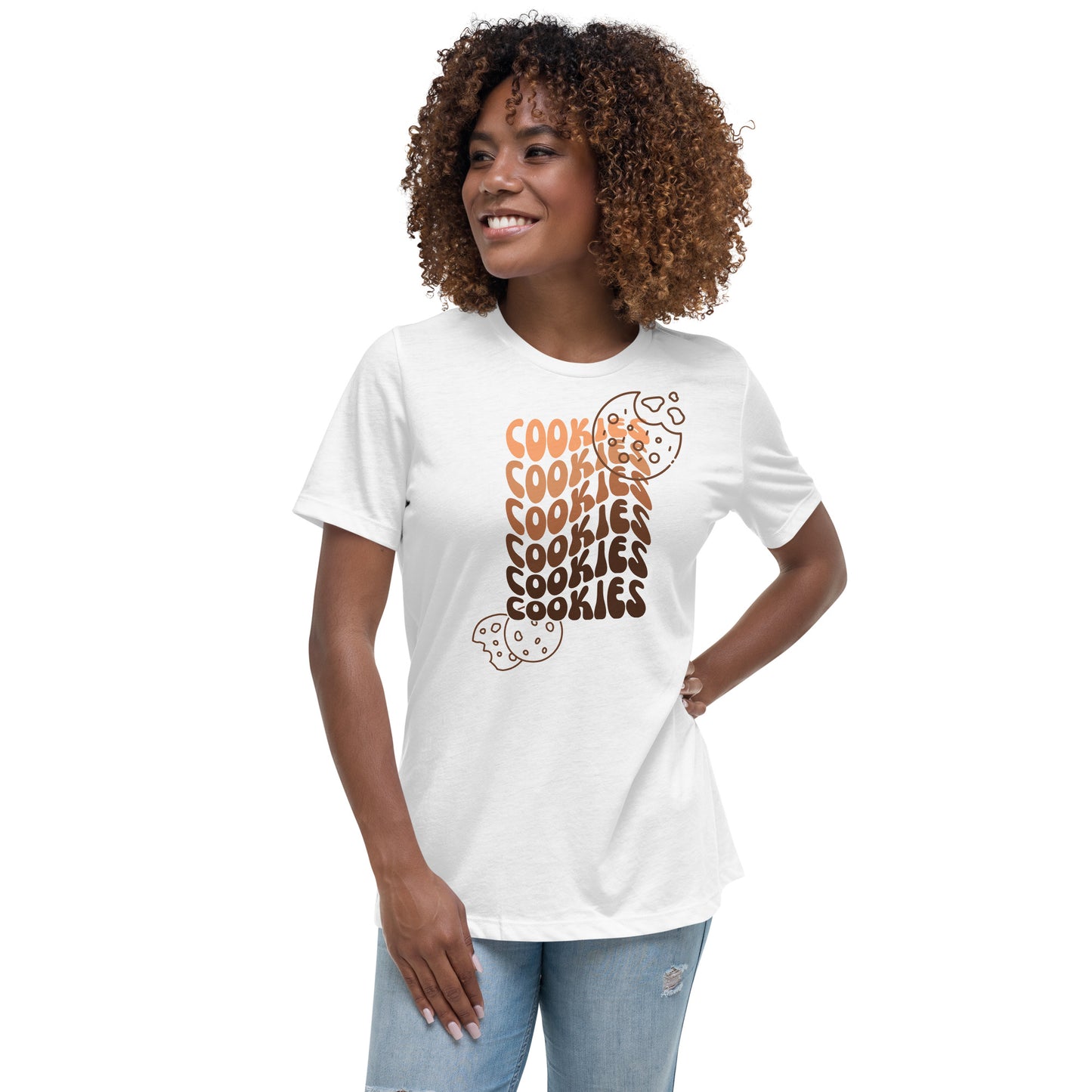 Brown Faded Cookies Relaxed T-Shirt
