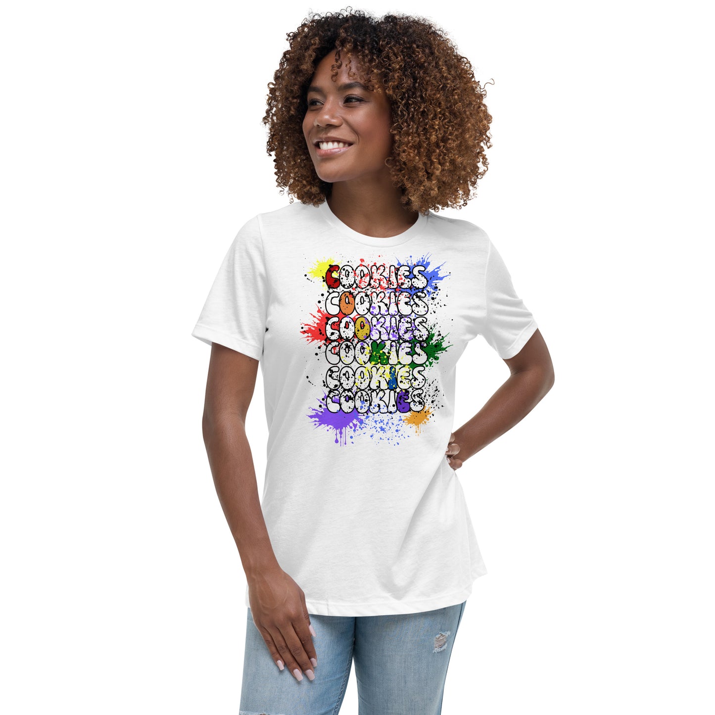 Cookies Splatter Paint Relaxed T-Shirt