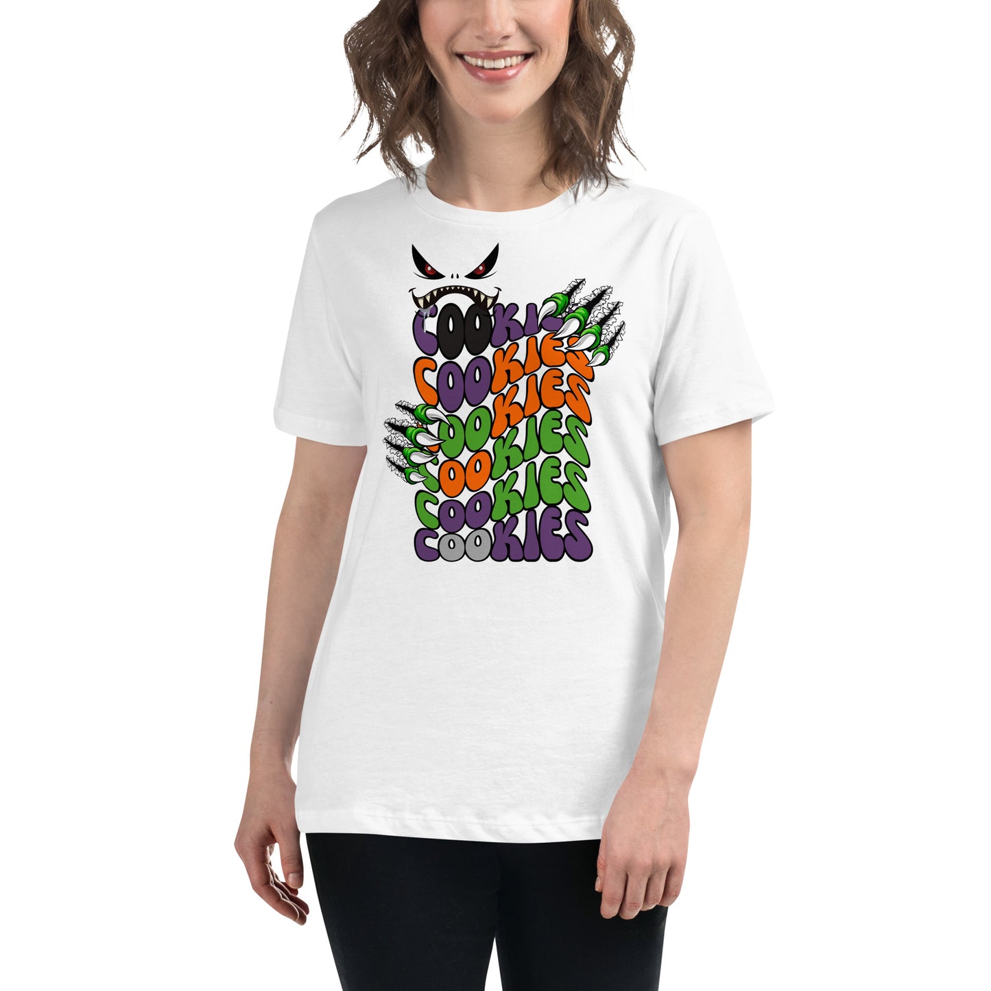 Halloween Cookie Monster Relaxed T-Shirt