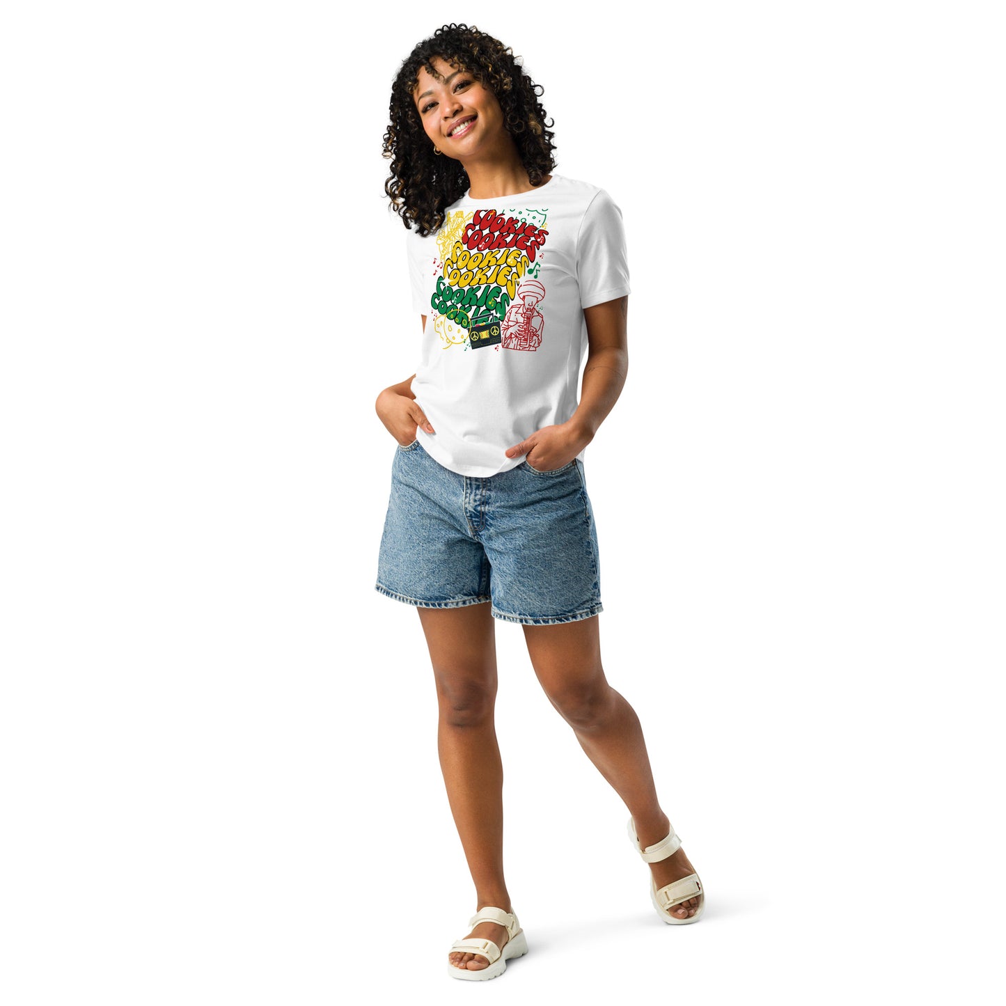 Rasta Wavy Cookies Relaxed T-Shirt
