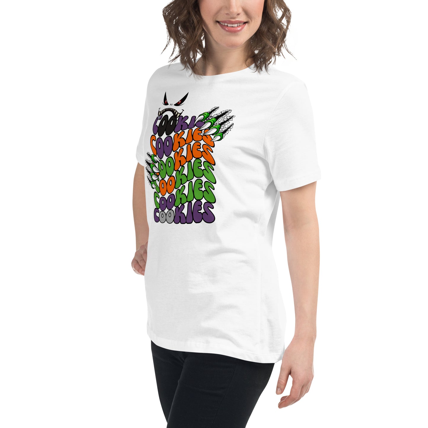 Halloween Cookie Monster Relaxed T-Shirt