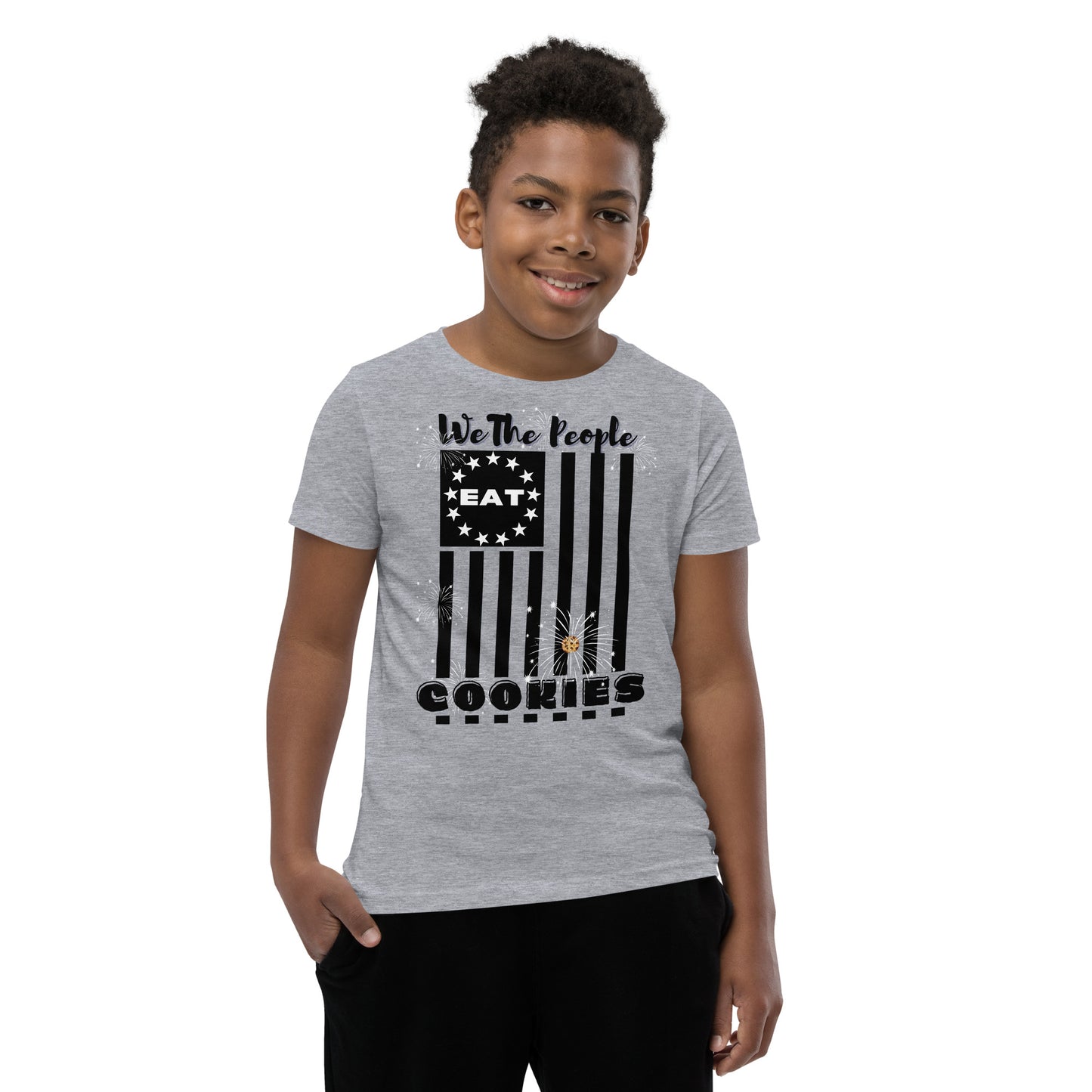 Flag Cookies Black T-Shirt