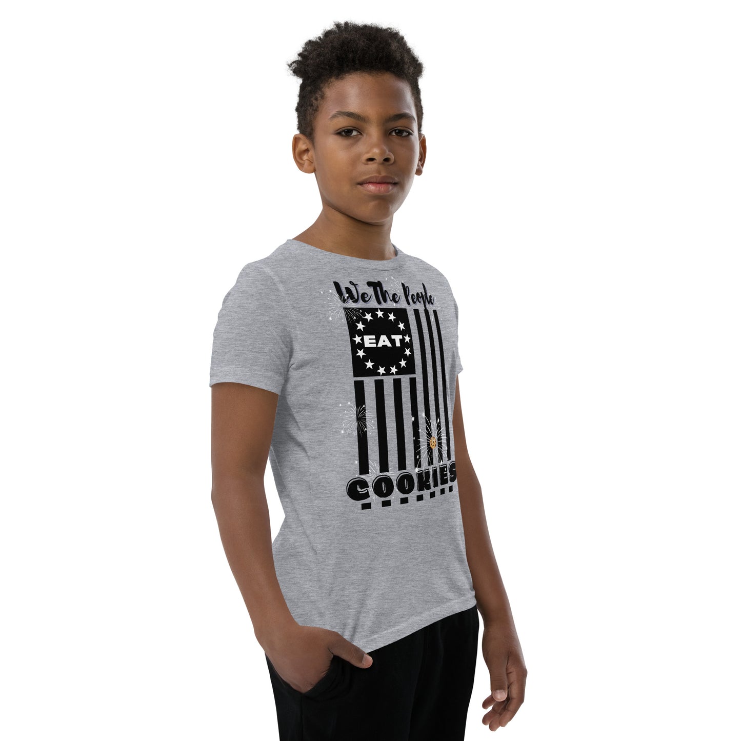 Flag Cookies Black T-Shirt