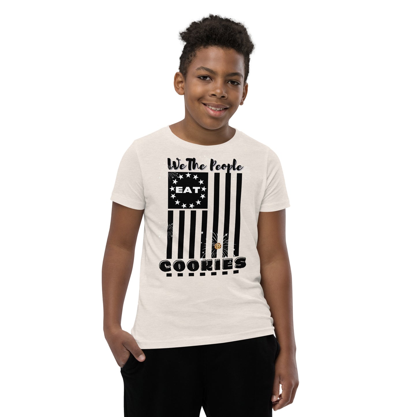Flag Cookies Black T-Shirt