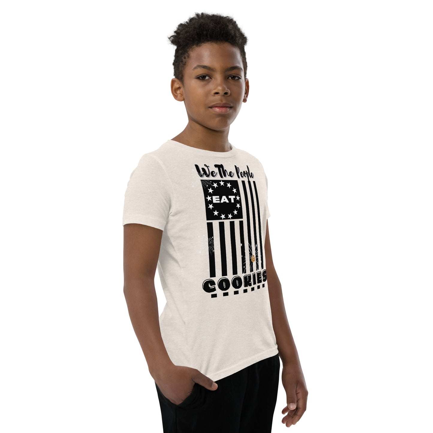 Flag Cookies Black T-Shirt
