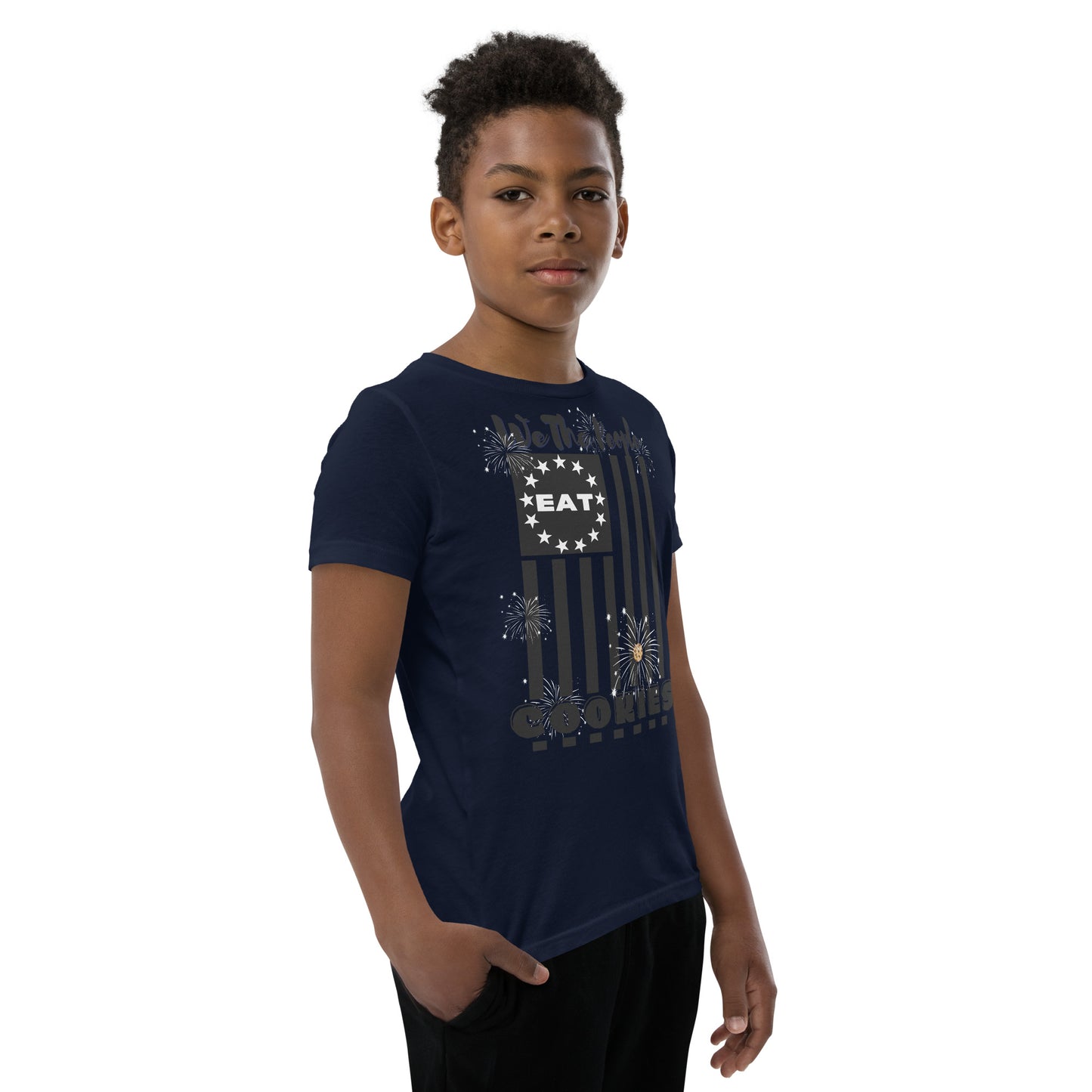 Flag Cookies Black T-Shirt
