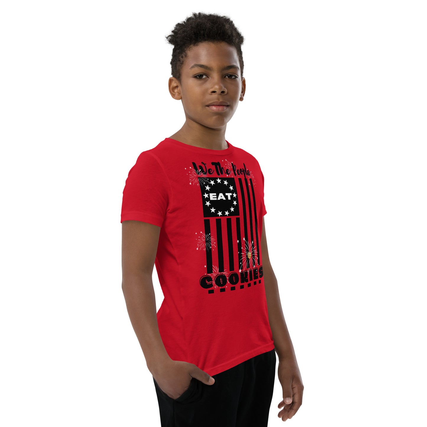 Flag Cookies Black T-Shirt