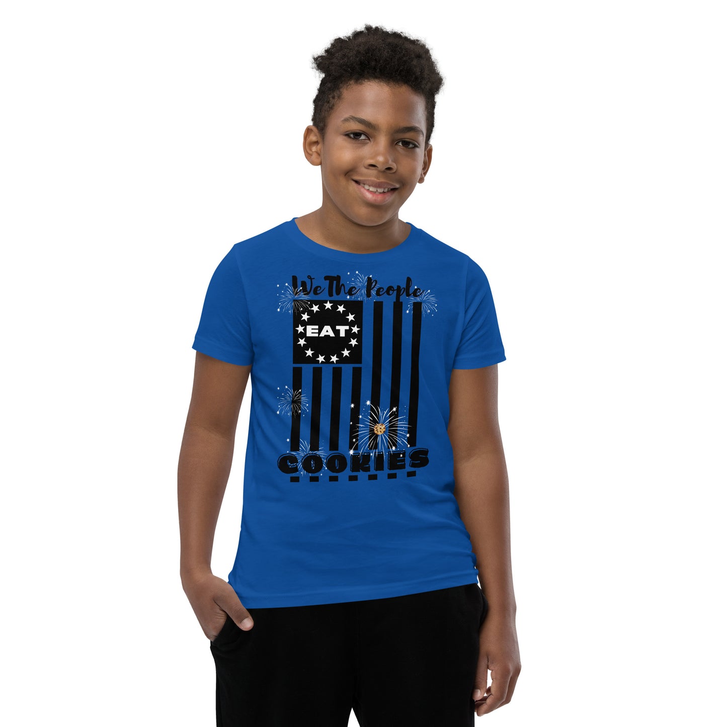 Flag Cookies Black T-Shirt